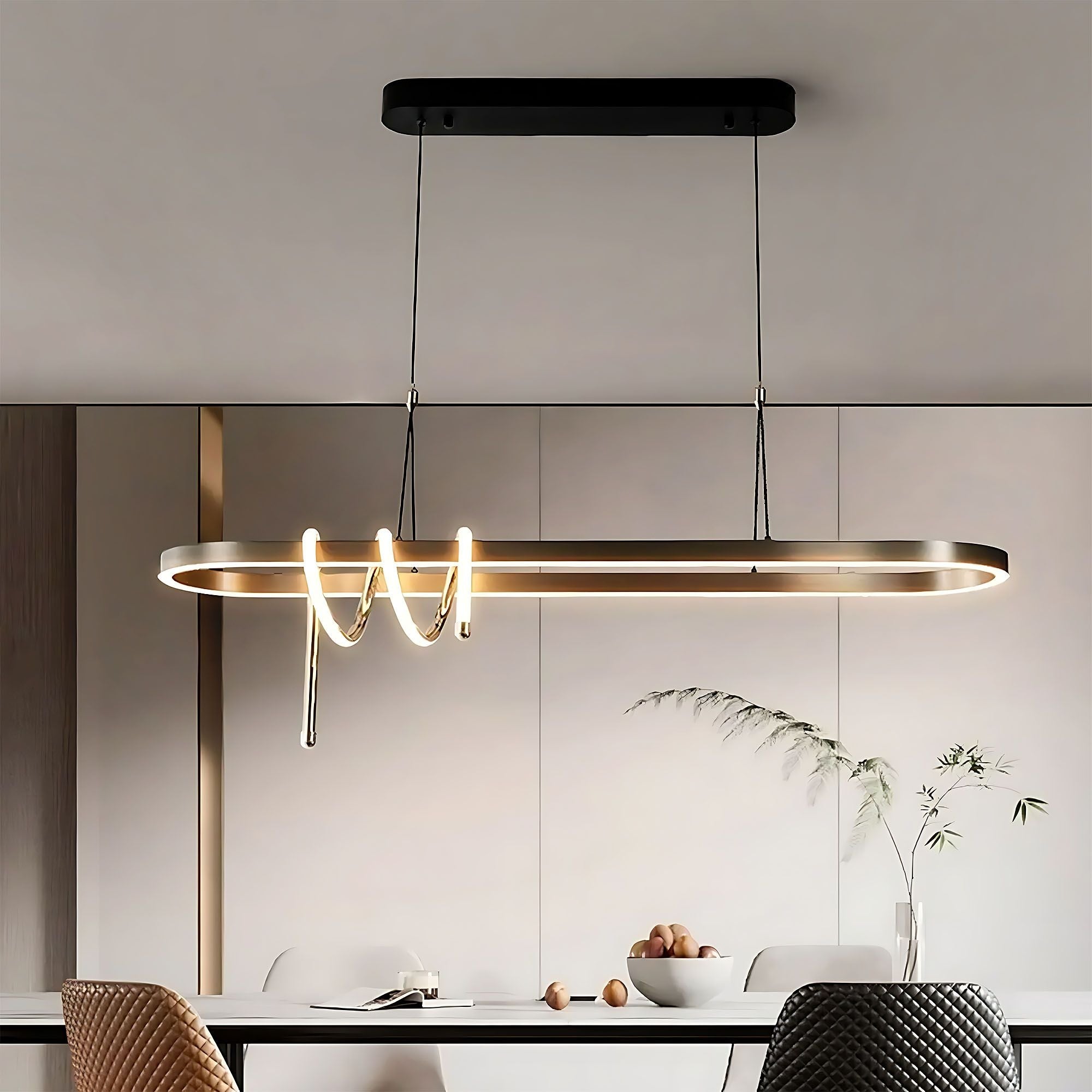 Lampa Wisząca Led Lhj040-cp 120 Cm Czarna  11
