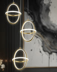Lampa Wisząca Led G064-3cpr Złota  2