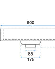 UMYWALKA KONGLOMERATOWA NABLATOWA GOYA BLACK MAT 60CM + STELAŻ