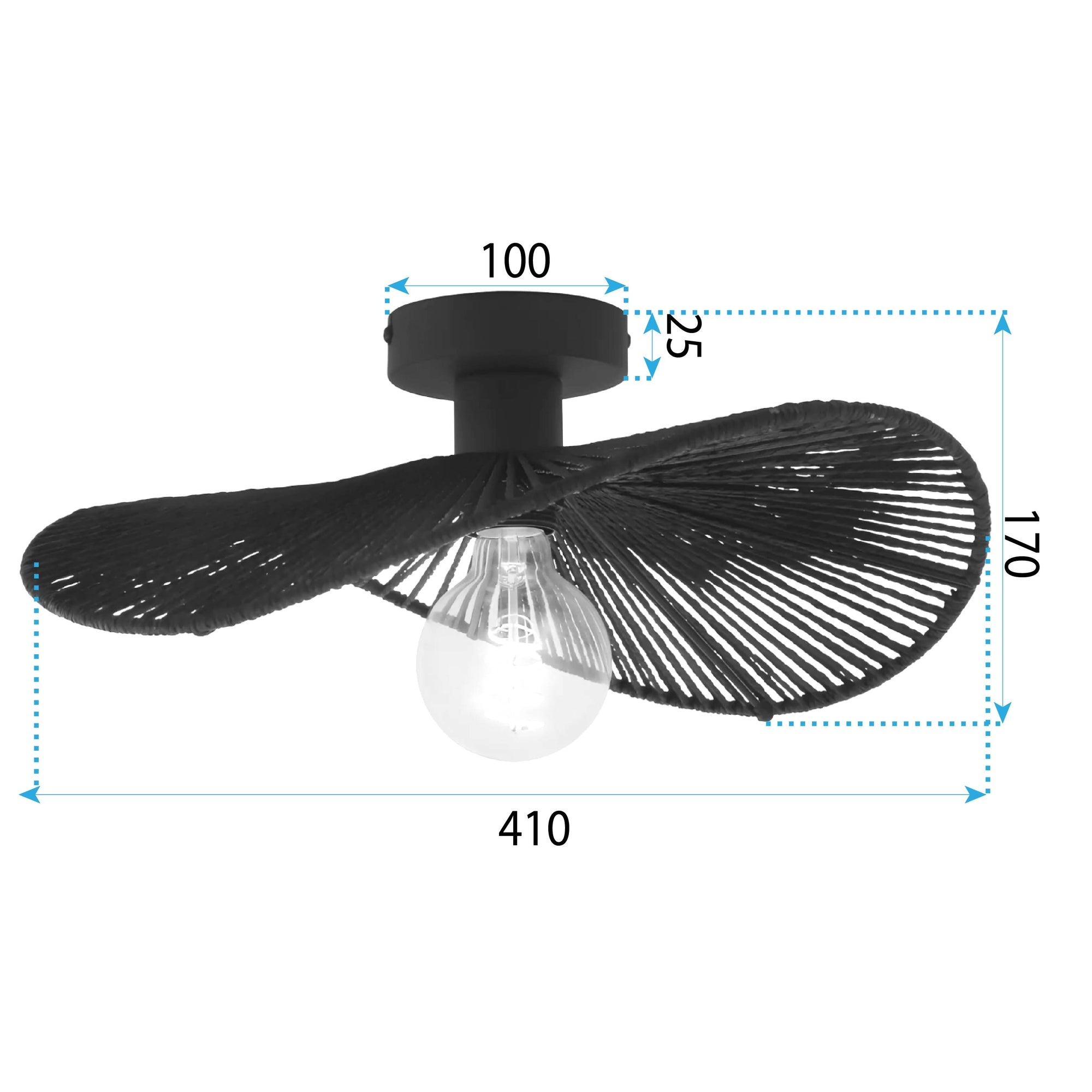 Lampa Sufitowa APP1832-1C Black  4