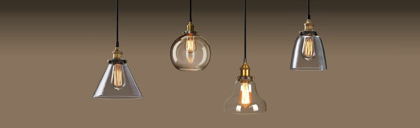 Lampa sufitowa wisząca szklana Verto D