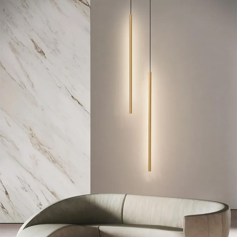 LAMPA SUFITOWA WISZĄCA LED APP1414-C GOLD 100cm