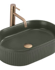 Umywalka Nablatowa Rea Vanda Olive Matt  2