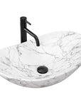 Umywalka nablatowa Rea Royal Statuario Marble Matt