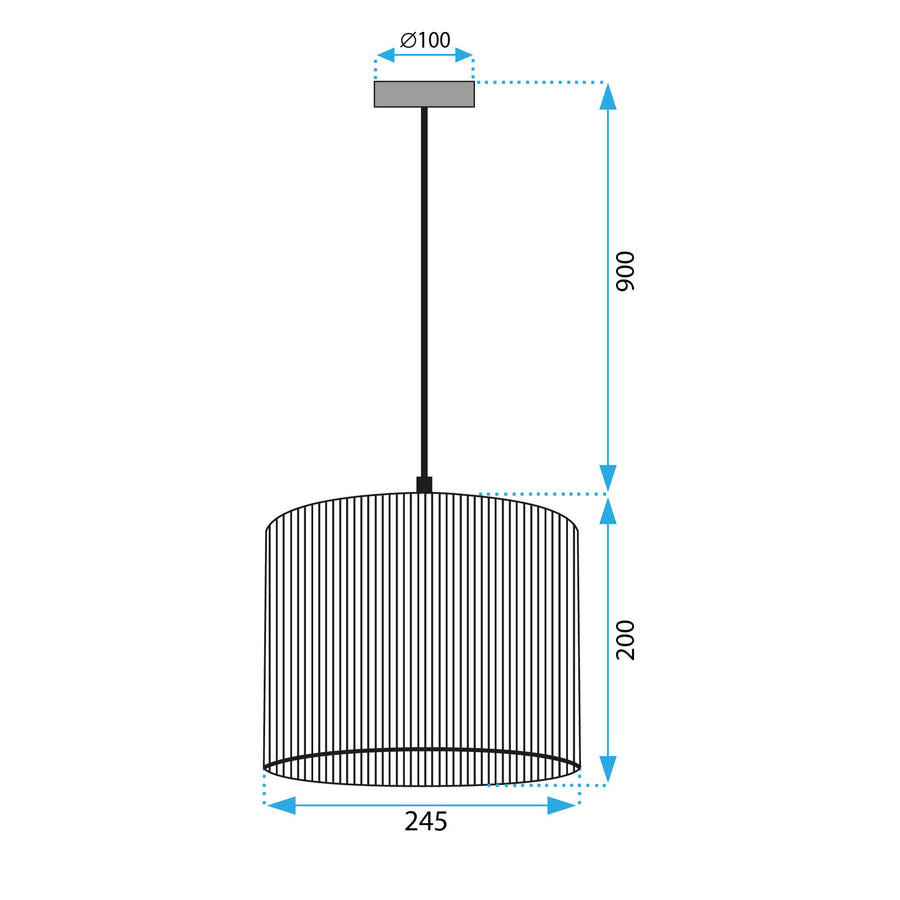 Lampa Wisząca Boho 25cm APP1323-1CP