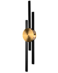 LAMPA ŚCIENNA KINKIET LED APP1437-W CZARNA/ZŁOTA