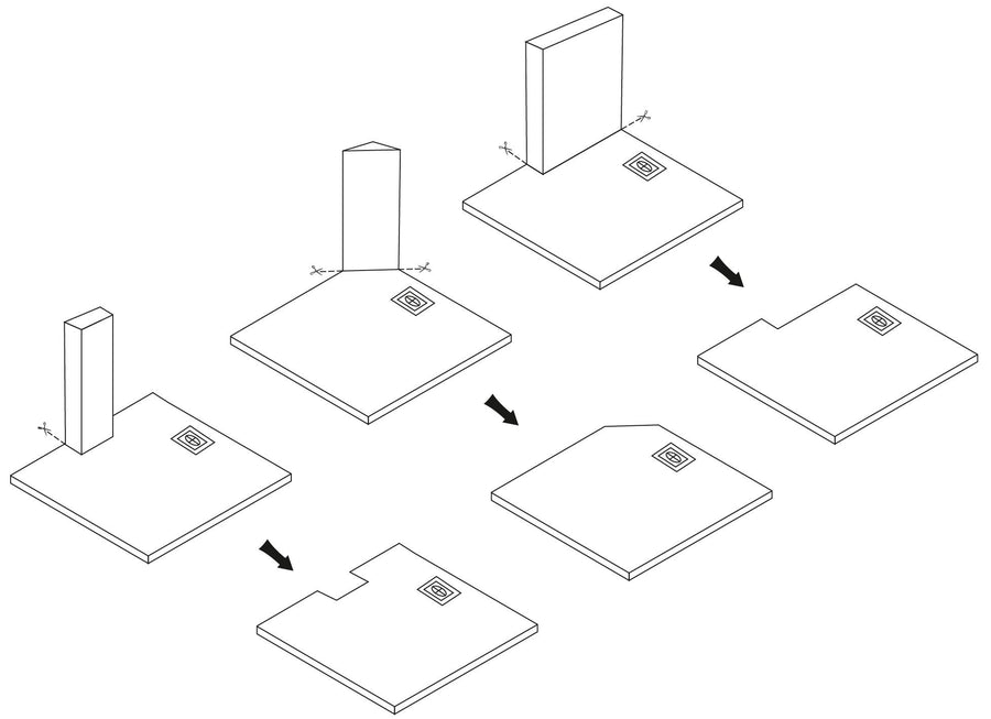 Brodzik prysznicowy Bazalt White 90x90