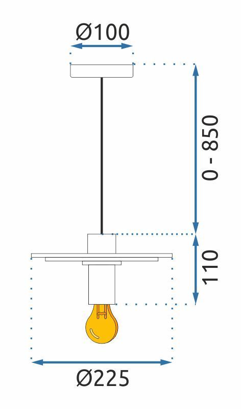 Lampa Wisząca APP1213-1CP Złota