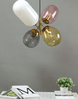 Lampa Sufitowa Wisząca Szklana APP436-4C Multicolor