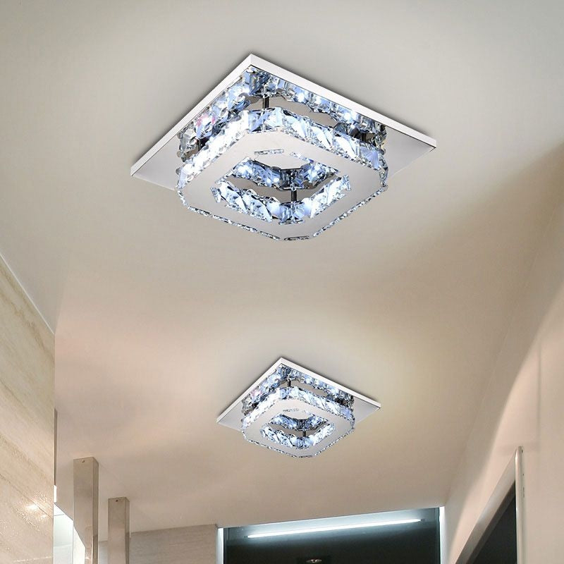 Lampa Sufitowa Kryształowa Plafon Glamour 8W APP406-C Neutralna  6