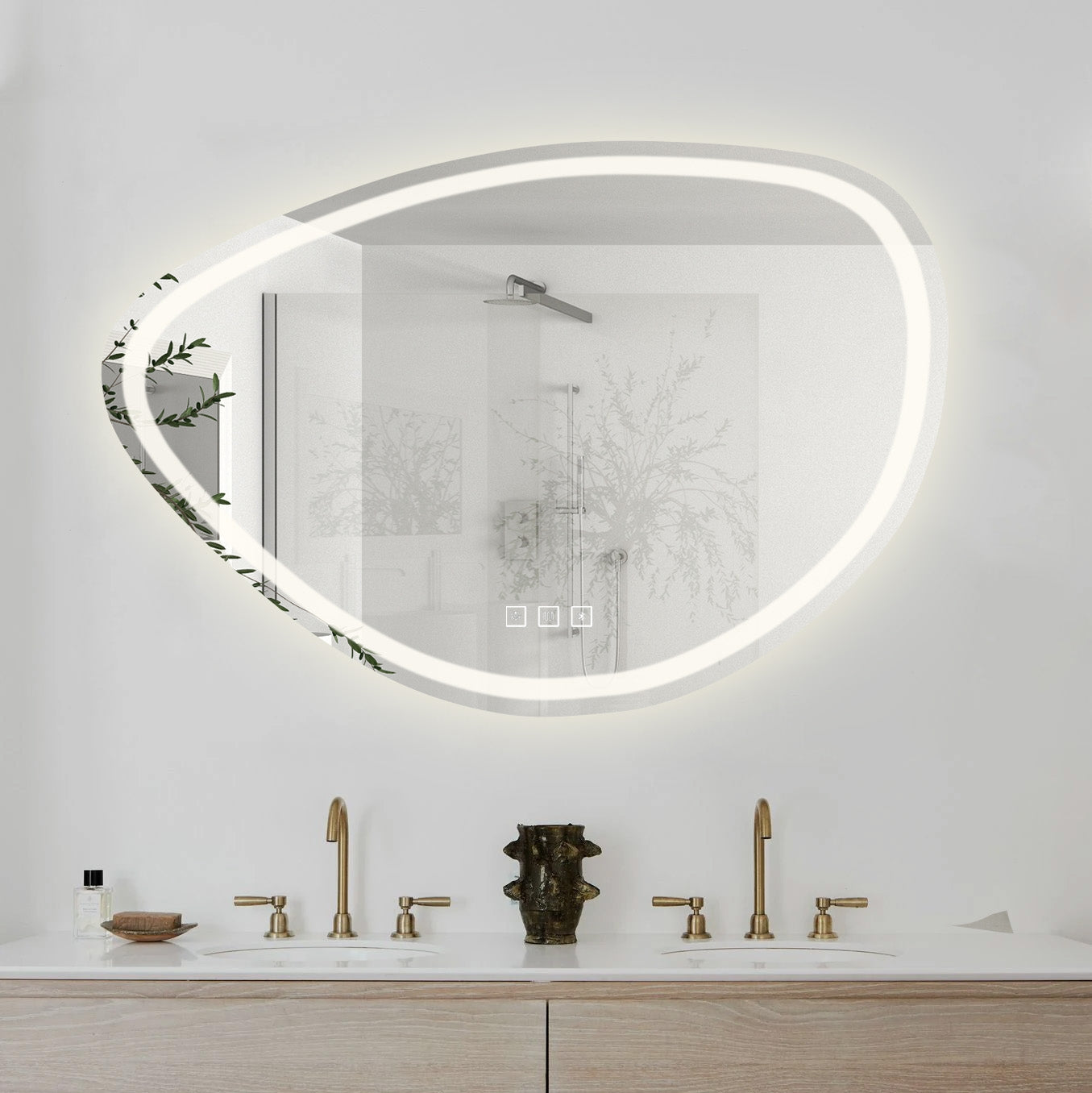 LUSTRO ŚCIENNE LED Z FUNKCJĄ BLUETOOTH 70x100cm FOG  7