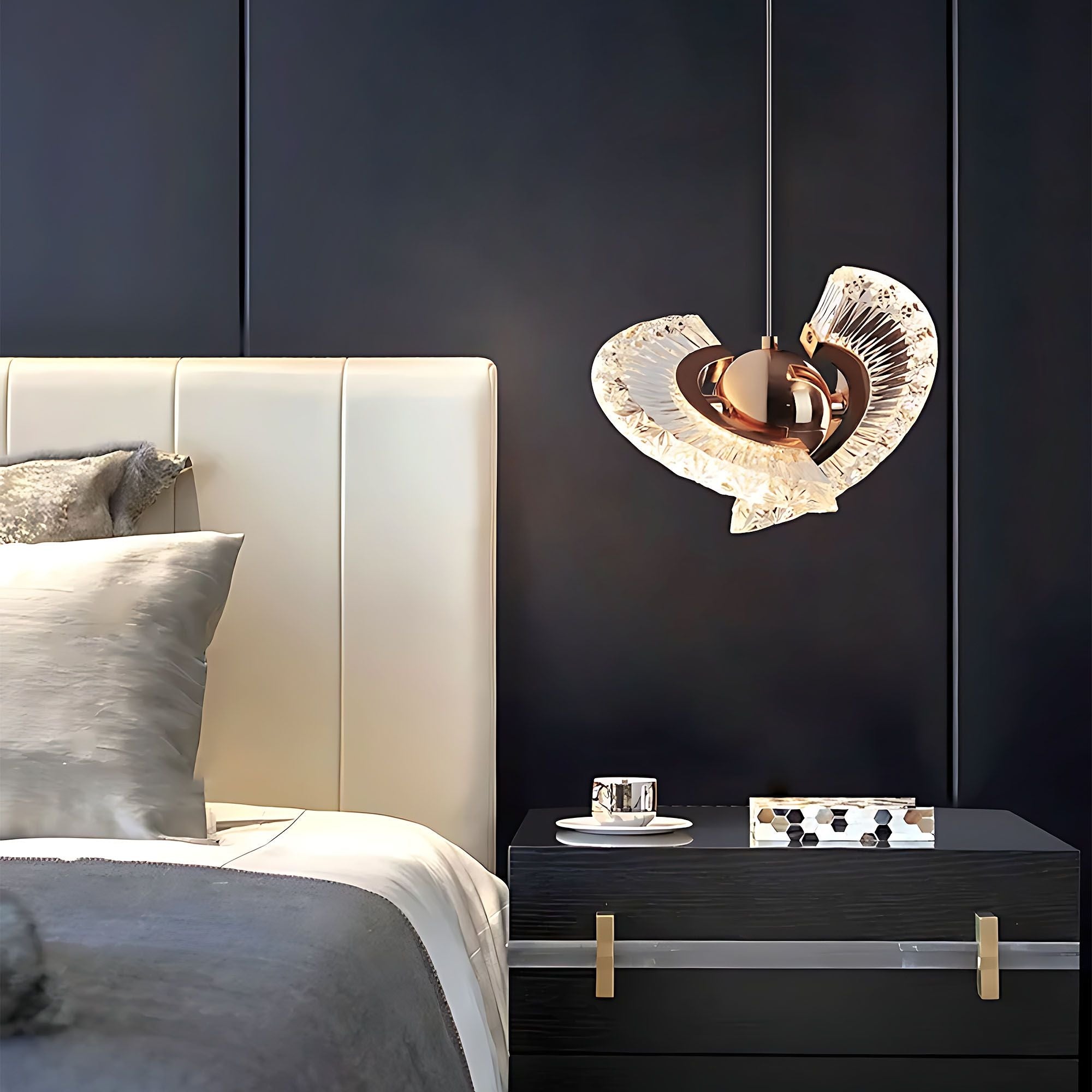Lampa Sufitowa Wisząca Led Lhj108-2cp Złota  14