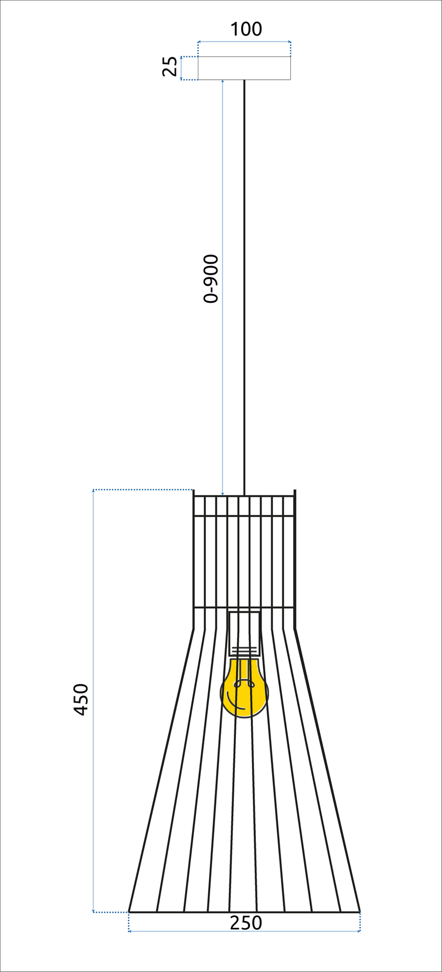 Lampa Wisząca Boho APP1350-CP