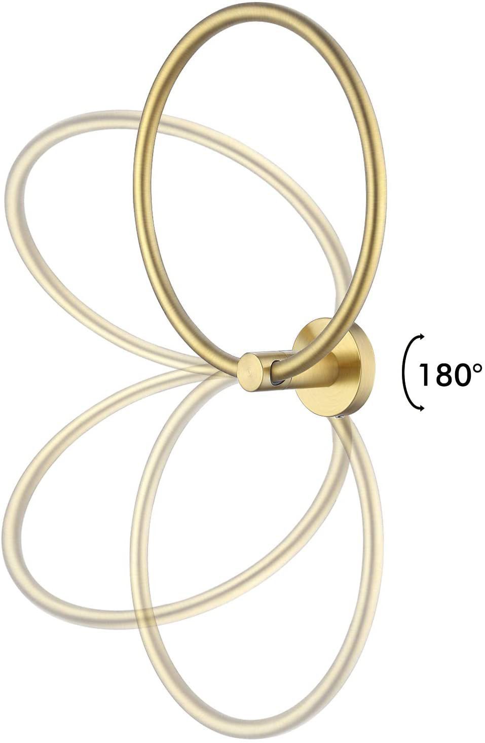 Wieszak łazienkowy RING 332915B MIST 05 Złoty Szczotkowany