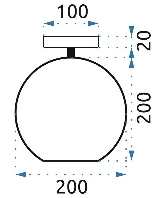 Lampa wisząca szklana Lustrzana z kryształami APP599-1C