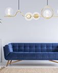 Lampa Wisząca APP1023-5CP Złota