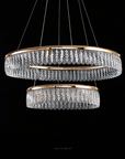 Lampa wisząca LED APP1750-CP Złota + Pilot  2