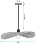Lampa Sufitowa APP1831-1CP Black  4