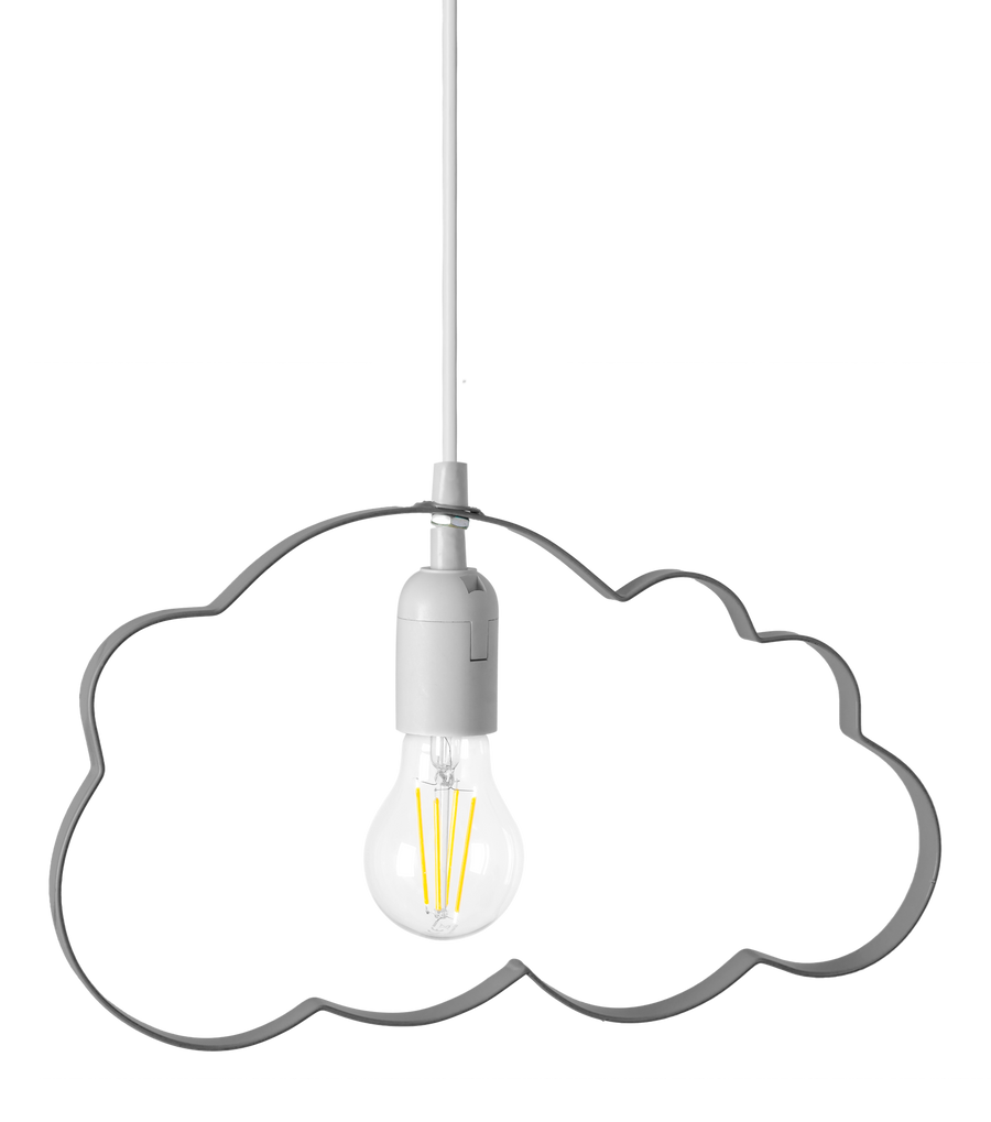 LAMPA WISZĄCA CHMURKA SZARA