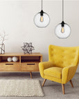 Lampa Sufitowa Wisząca Szklana APP311-1CP Loft