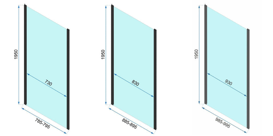 Kabina Prysznicowa Narożna REA Rapid Swing Złota Szczotkowana 90x80