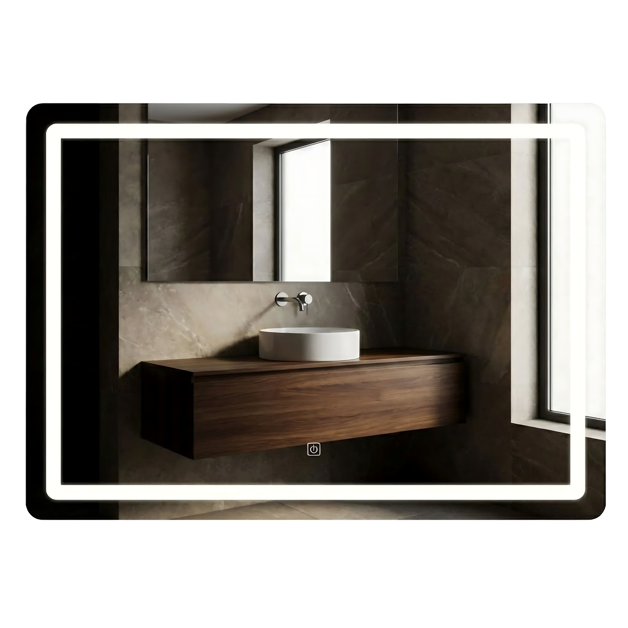 LUSTRO ŚCIENNE LED 80x60cm P10407  1