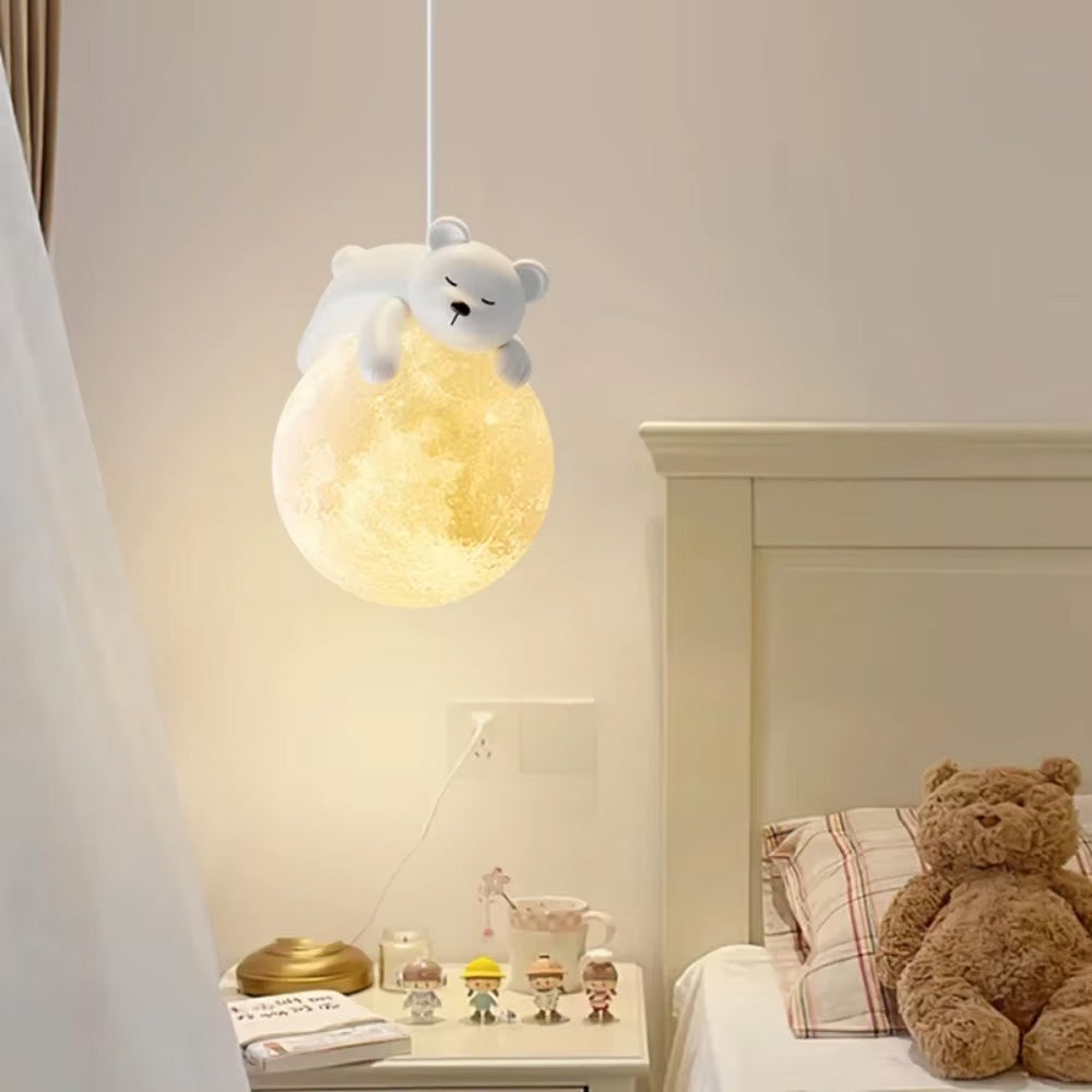 LAMPA SUFITOWA WISZĄCA WHITE BEAR APP1597-1CP  6