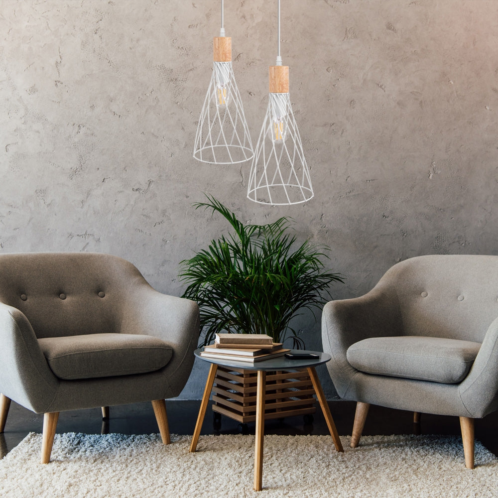LAMPA SUFITOWA WISZĄCA APP1269-1CP Biała  7