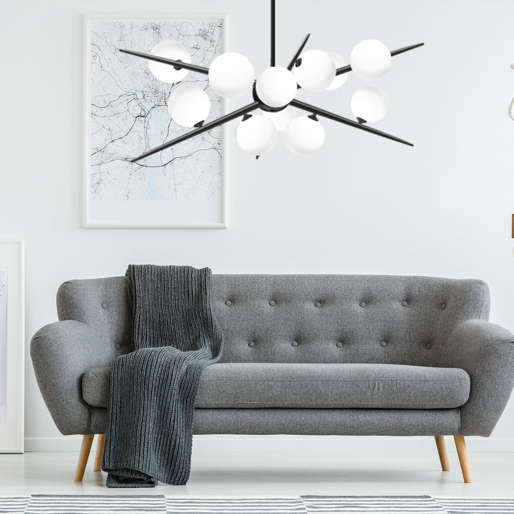 Lampa Wisząca APP999-12CP Czarna  3