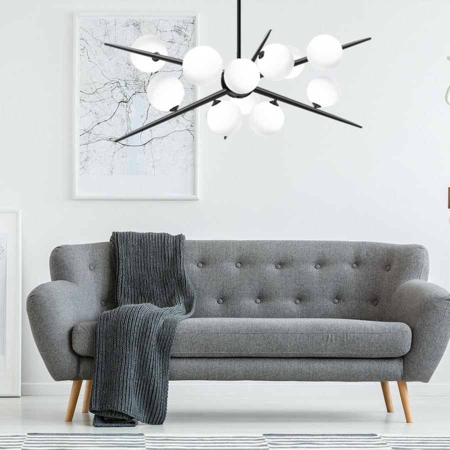 Lampa Wisząca APP999-12CP Czarna