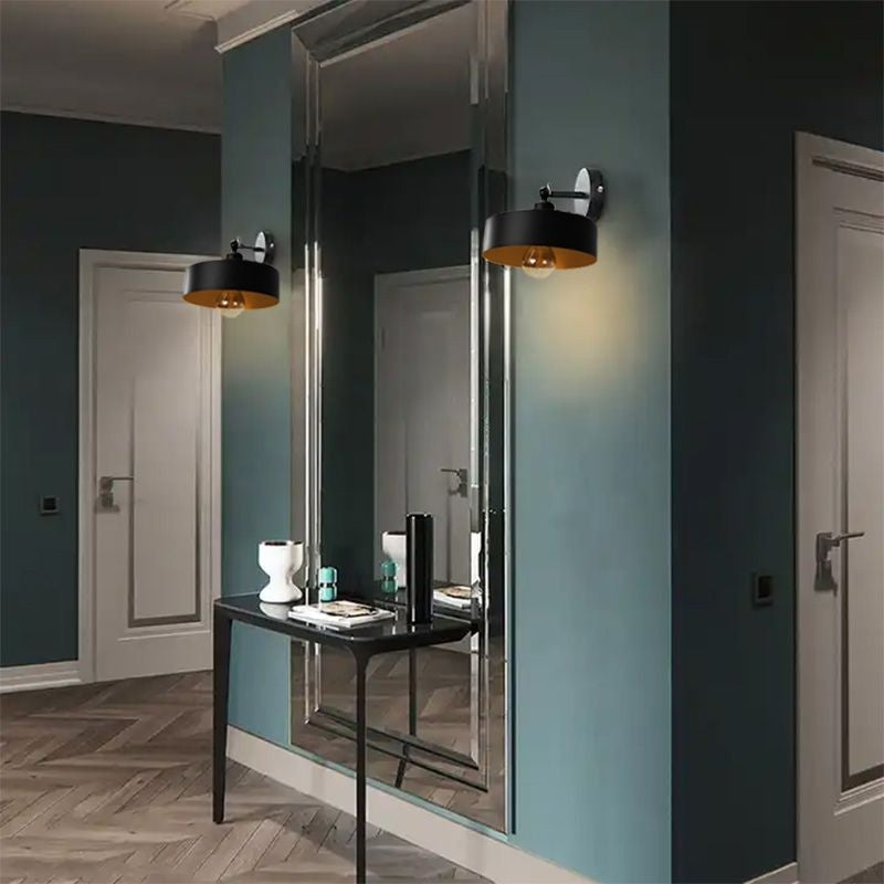 LAMPA ŚCIENNA KINKIET APP1332-1W BLACK GOLD  12