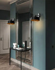 LAMPA ŚCIENNA KINKIET APP1332-1W BLACK GOLD  12