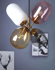 Lampa Sufitowa Wisząca Szklana APP436-4C Multicolor