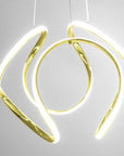 Lampa Sufitowa Wisząca Nowoczesna LED + PILOT APP386-CP Złota