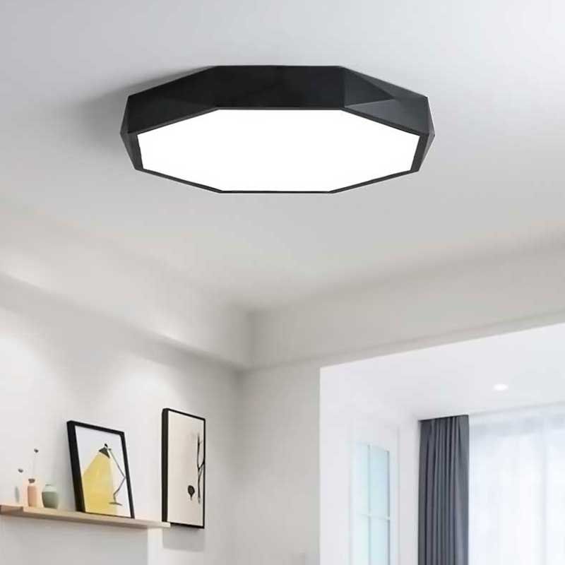 Lampa Plafon Diamond APP861-C 30 cm Czarna