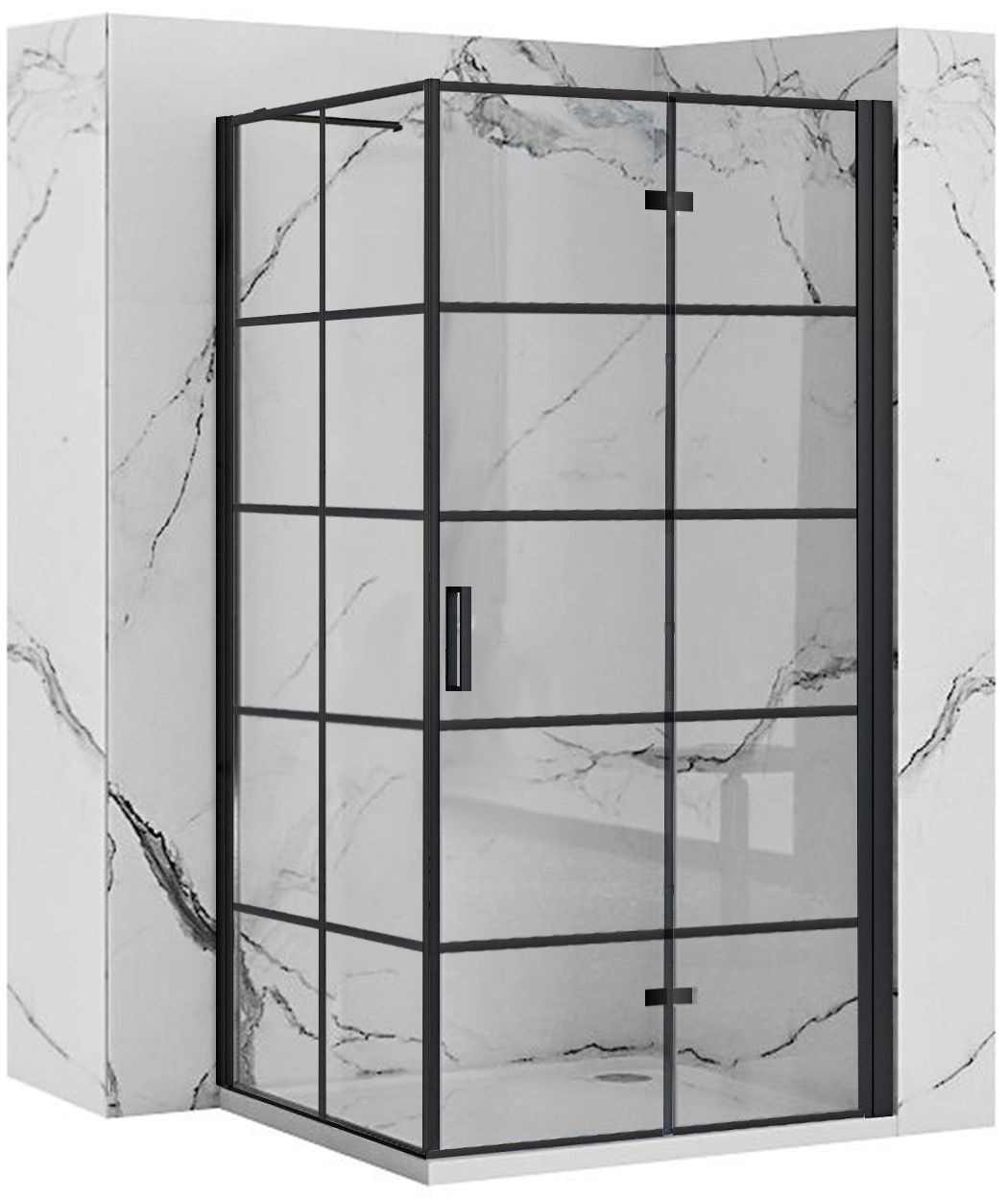 Kabina prysznicowa Rea Molier Black 90x90