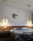 Lampa Wisząca Led Lhj058-cp1 Złota Szczotkowana  3