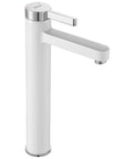 Bateria Umywalkowa REA POLO Biała-Chrom Wysoka