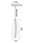 Lampa Sufitowa Wisząca Led G141-cp Złota  9