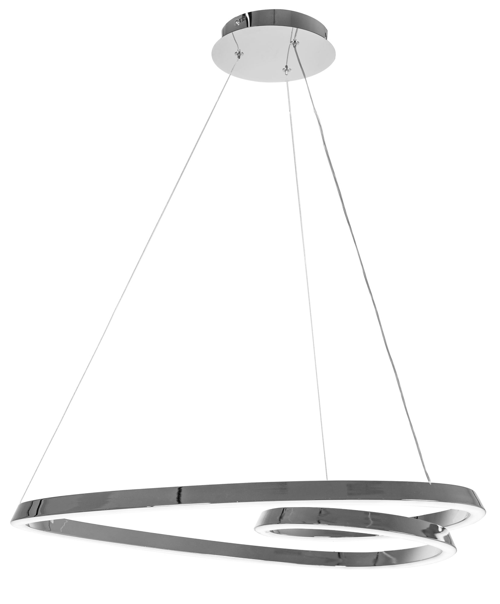 Lampa Sufitowa Wisząca Loop LED + Pilot APP798-cp Chrom  10