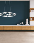 Lampa sufitowa nowoczesna LED + PILOT APP795-CP Flat Chrom