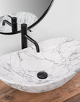 Umywalka nablatowa Rea Royal Statuario Marble Matt