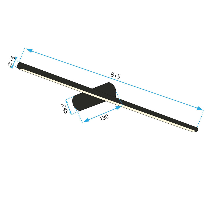 KINKIET ŁAZIENKOWY LED 80CM APP1346-W GOLD