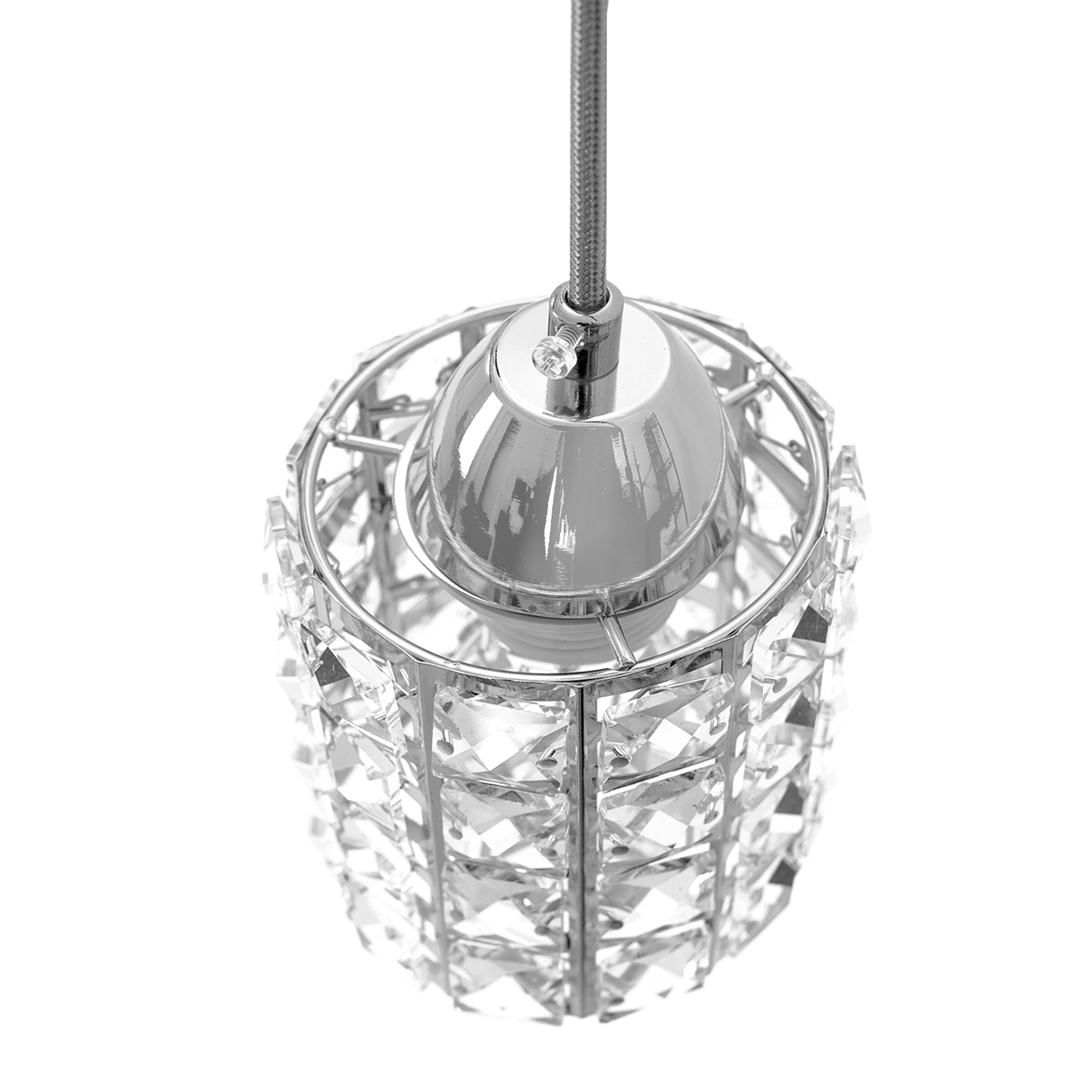 Lampa Sufitowa Kryształ APP729-3CPR Srebrna