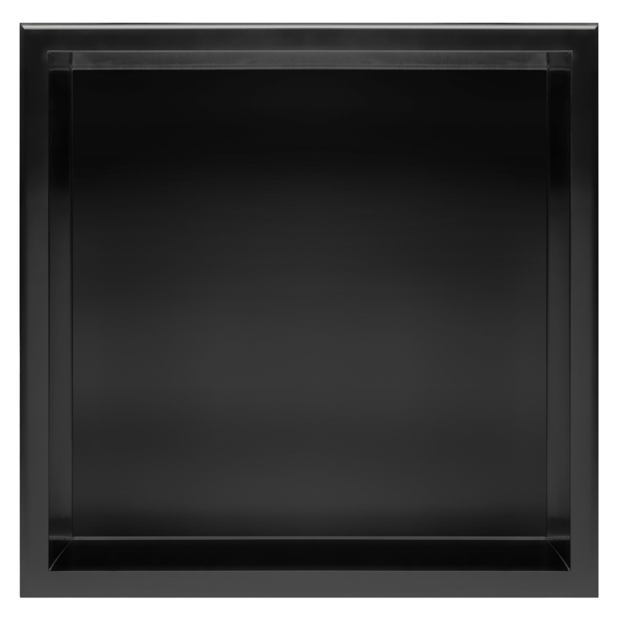 PÓŁKA WNĘKOWA ŁAZIENKOWA 30x30 czarny mat