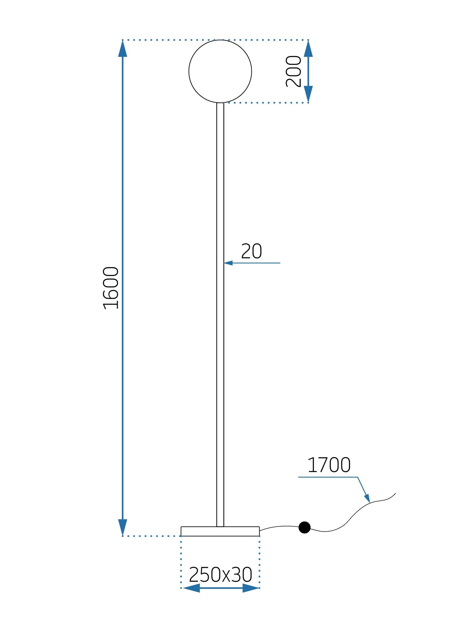 Lampa Stojąca Podłogowa APP926-1F