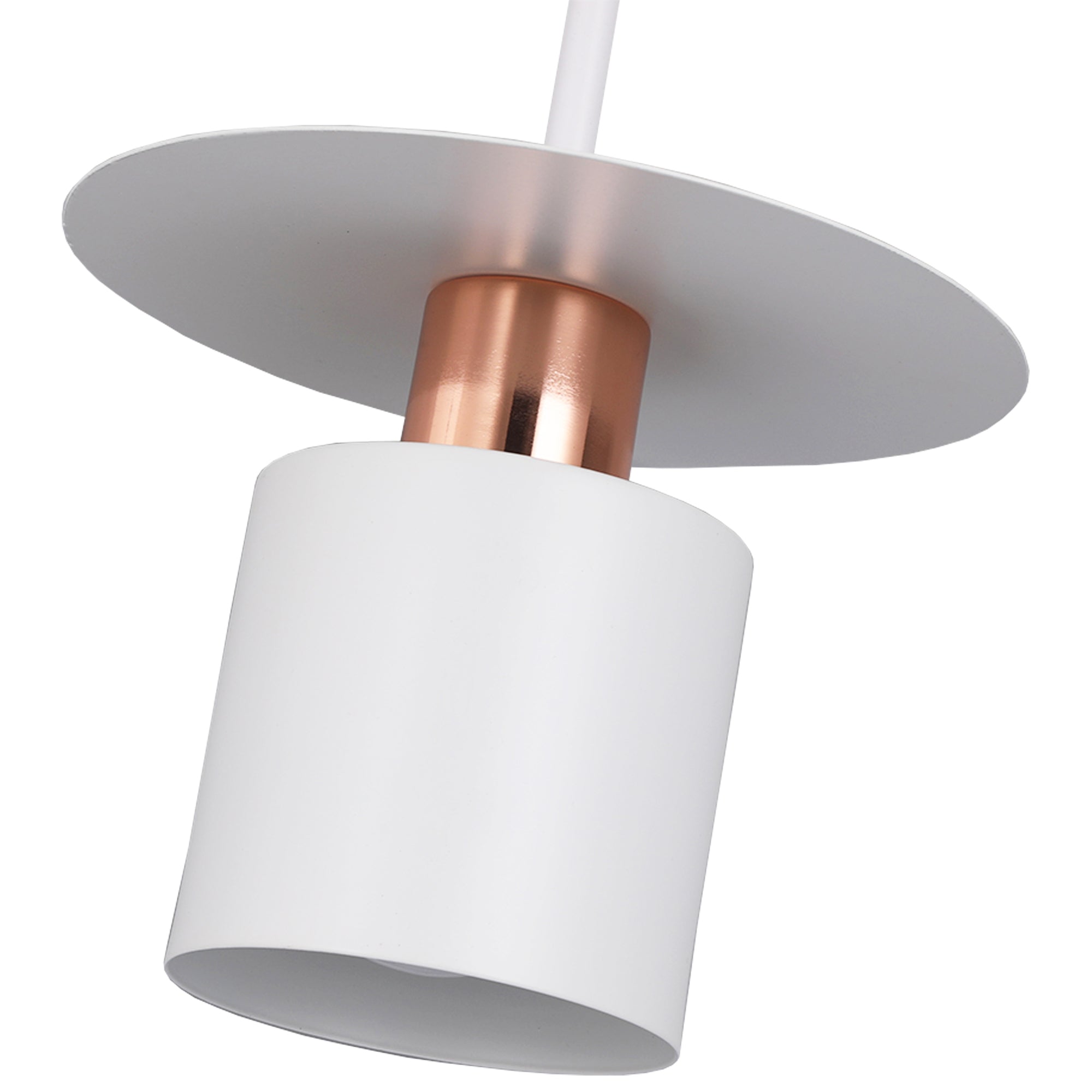Lampa Wisząca APP1146-1CP Biało Różowe Złoto  4