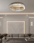 Lampa Kryształowa Plafon App1721-c 50 Cm Złota  5