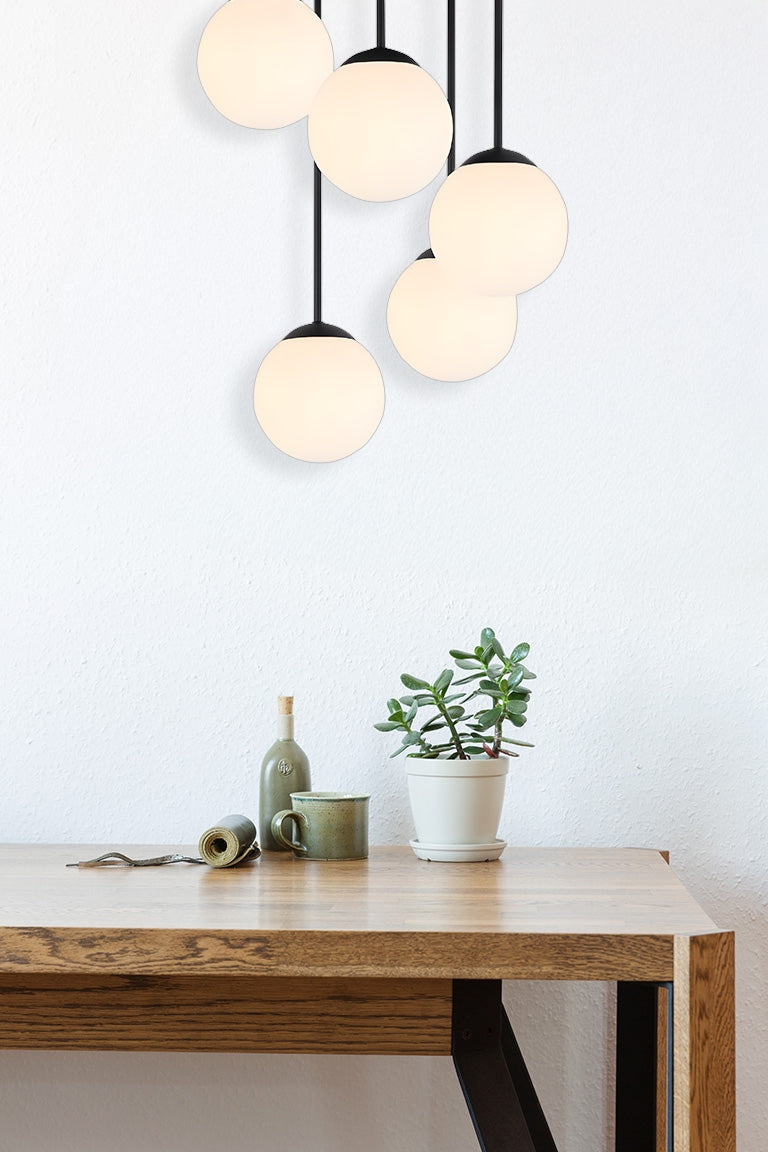 Lampa Sufitowa Wisząca APP1816-5CPR Black  3