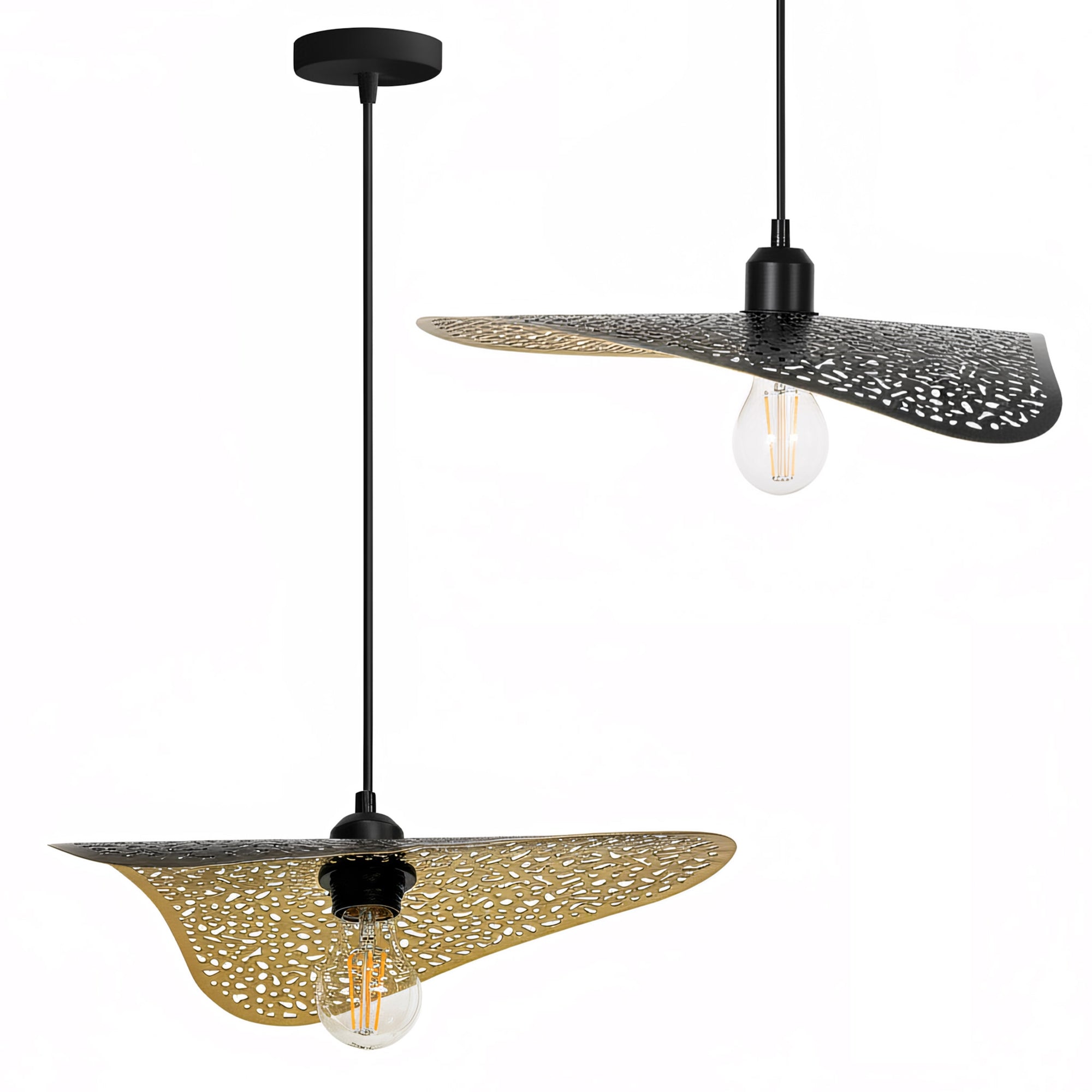 LAMPA SUFITOWA WISZĄCA APP1468-1CP czarna/stare złoto  1